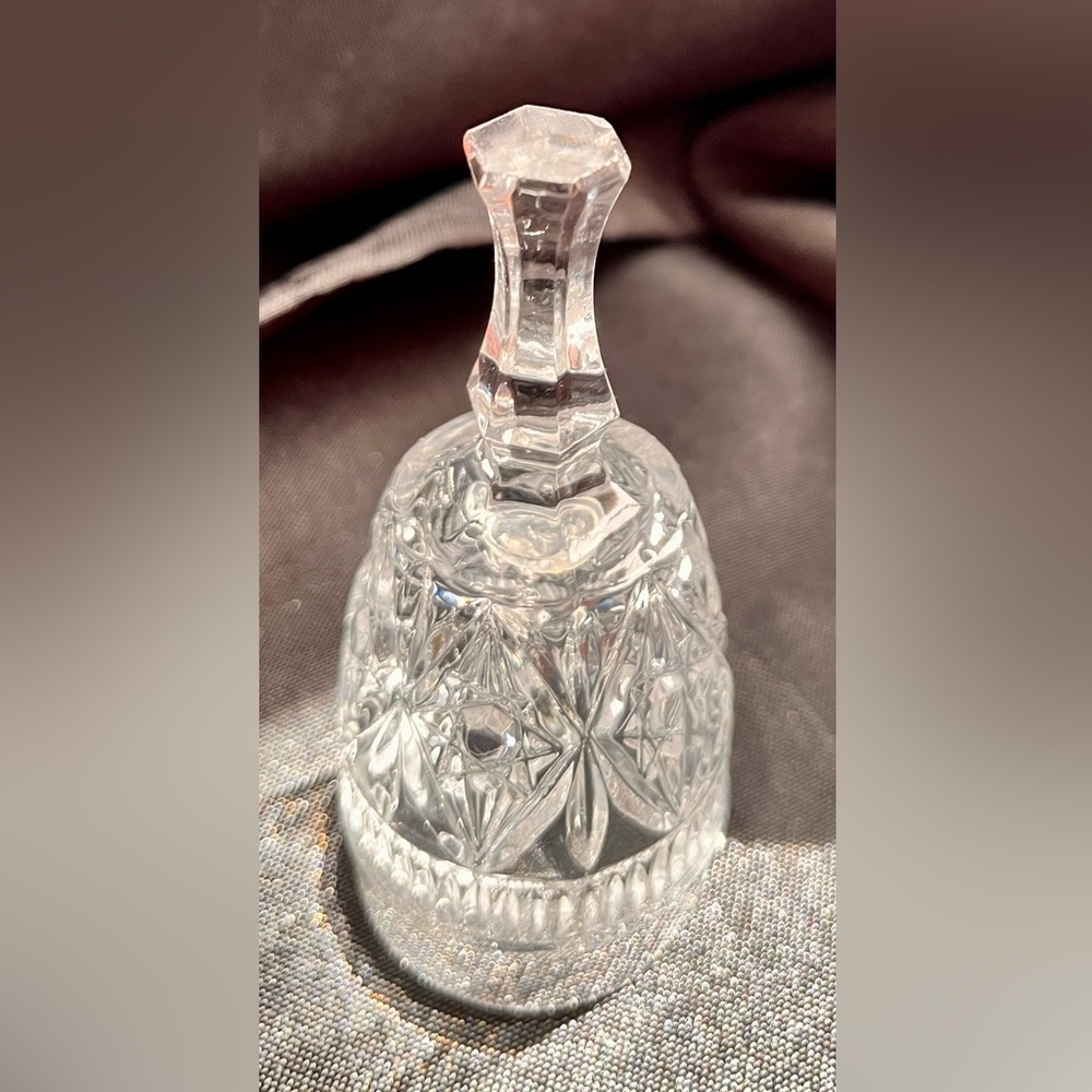 Vintage Tritschler Winterhalder 24% Lead Crystal Bell Starburst West Germany WG
